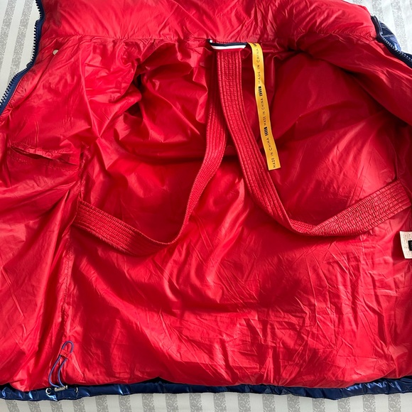 UNISEX Shiny Blue Puffer Down Jacket - Picture 5 of 8